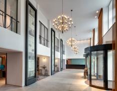 Rezeption und Empfangshalle des Hermitage Hotel Prague